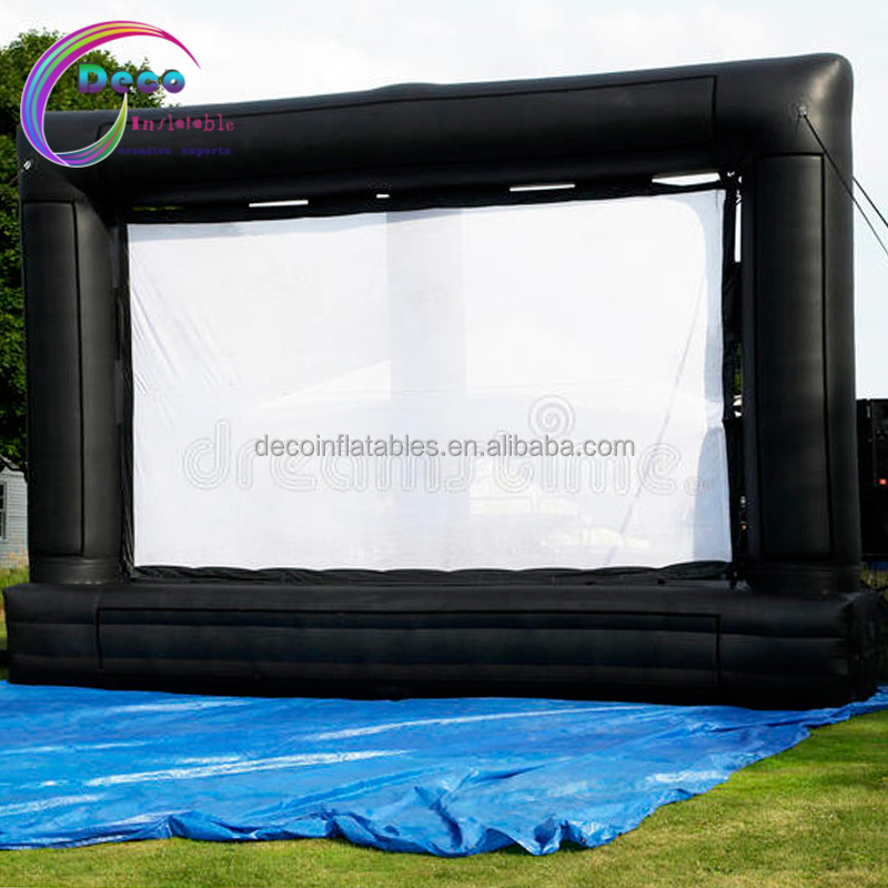 Outside Cinema Party Film Airscreen Portable Projection Blow Up Outdoor Inflatable Projector Movie Screen