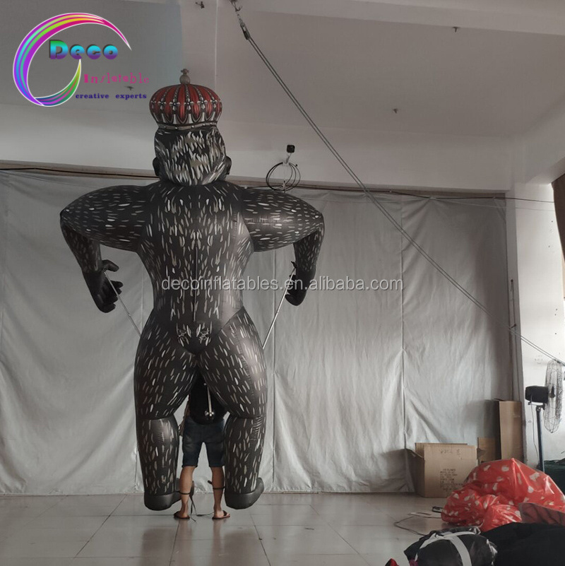 vivid design performance inflatable Gorilla King Kong puppet costume