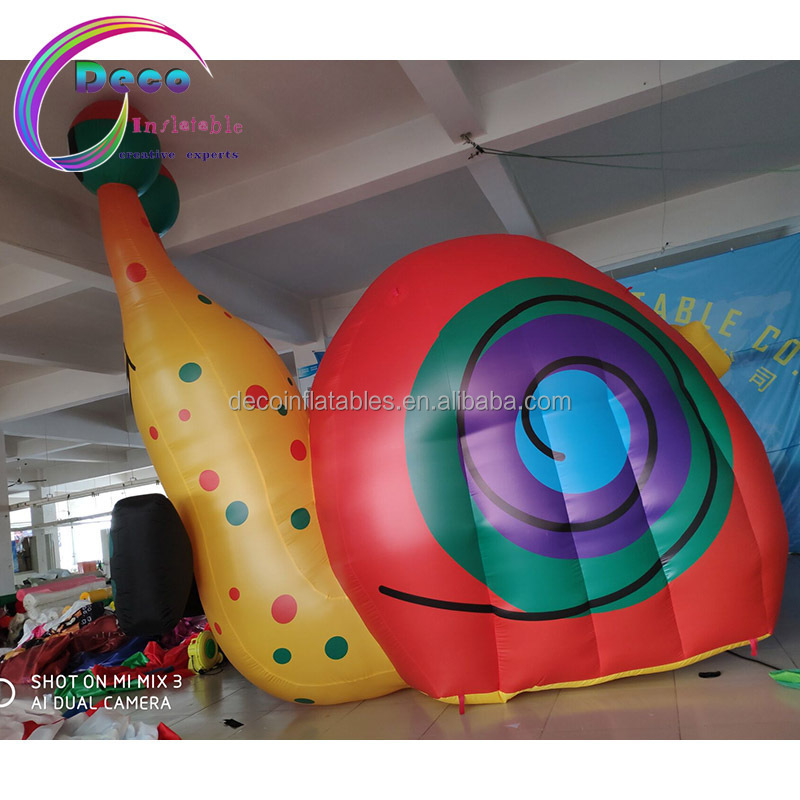 Custom Activity Decoration Parade Cartoon Inflatable Walking Snail