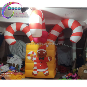 giant inflatable Christmas decoration inflatable candy gift inflatable Christmas candy cane gift box