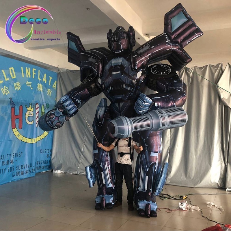 Giant Decoration Walking Inflatable Robot Toy Costume