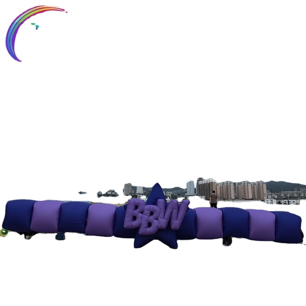 Inflatable purple air model for weekend party