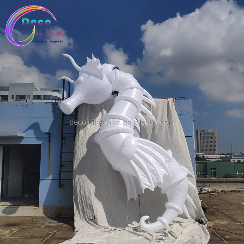 Hot sale giant seahorse, LED inflatable sea horse for advertising