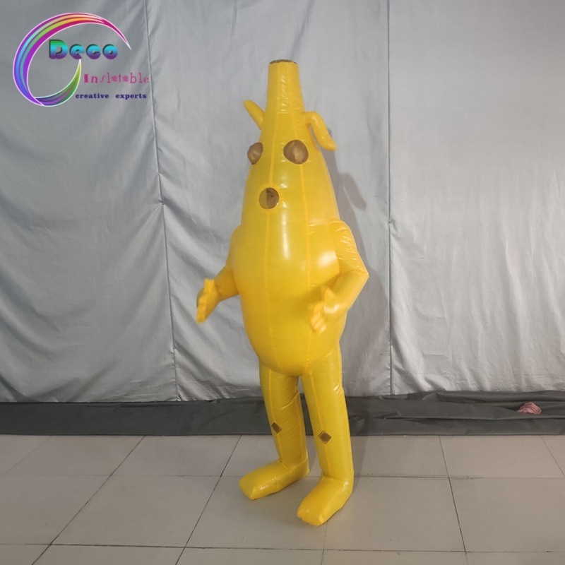 Funny Pary Holiday Walking Mascot Costume Inflatable Fruits Costume Inflatable Banana Costume