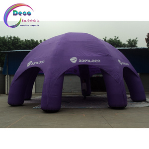 Customized Outdoor Dine Together Tent Purple Inflatable Spider Tent