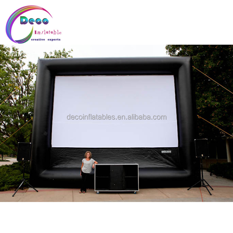 Outside Cinema Party Film Airscreen Portable Projection Blow Up Outdoor Inflatable Projector Movie Screen