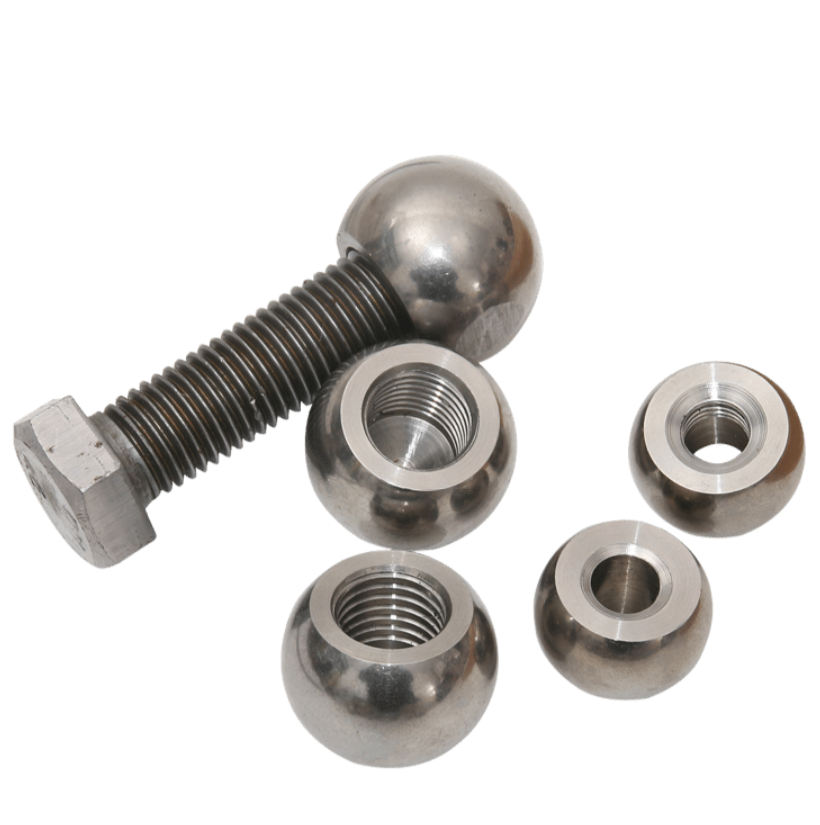 High precision SS 304 solid steel balls 20mm threaded stainless steel ball with m2 m3 m4 m5 m6 m8 m10 m12 hole customized depth