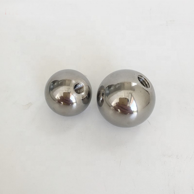 High precision SS 304 solid steel balls 20mm threaded stainless steel ball with m2 m3 m4 m5 m6 m8 m10 m12 hole customized depth