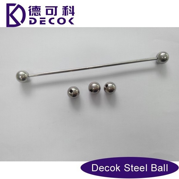 12.7mm stainless steel ball With 3mm Hole Half Drilled Stainless Steel metal sphere with metal shaft