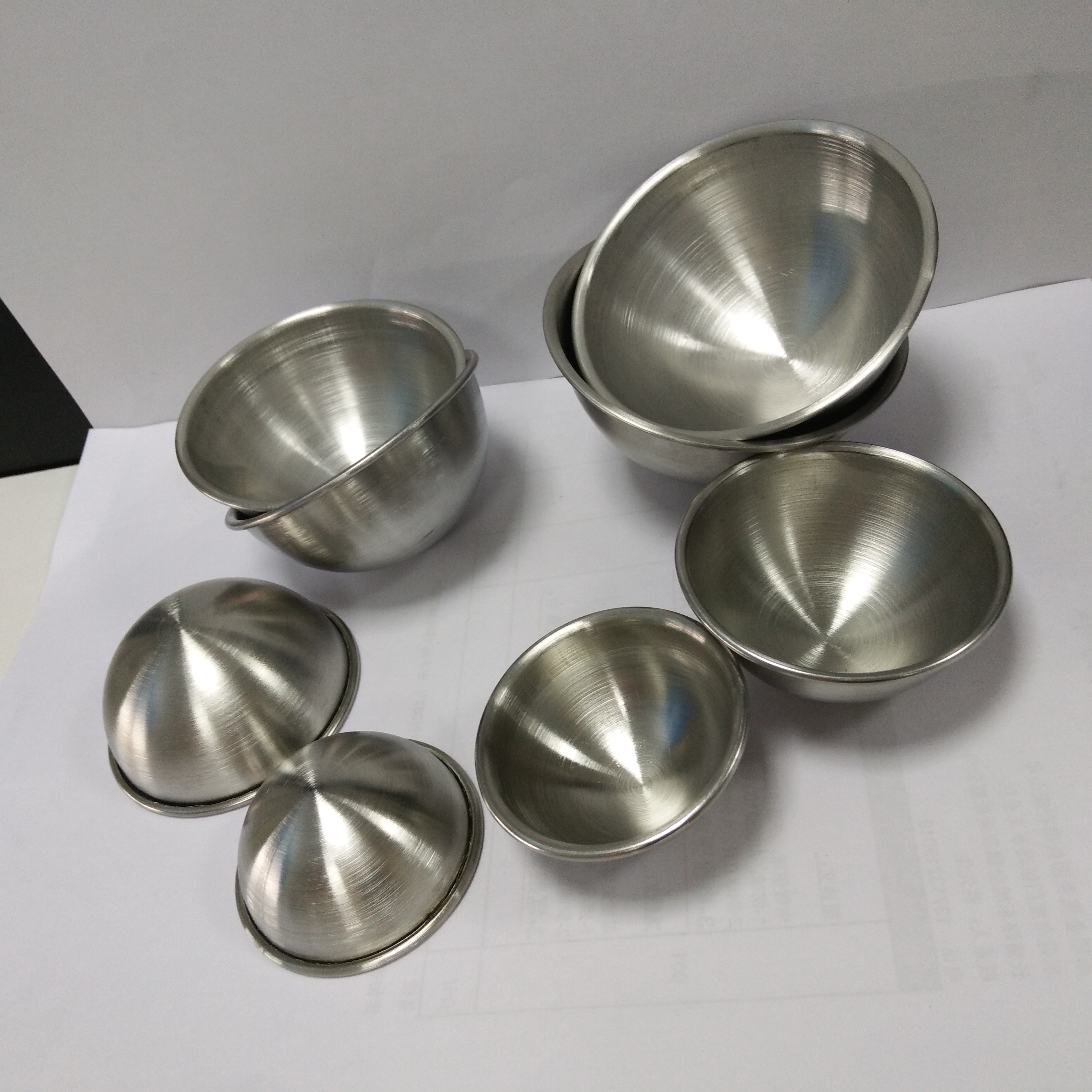 75mm Food grade stainless steel bath bomb mold