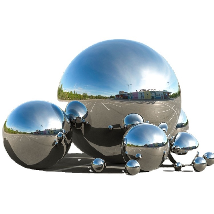 Mirror polished large metal spheres 24 inch 600mm large stainless steel hollow balls