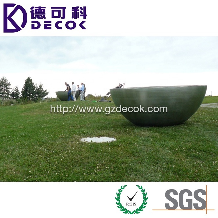 China factory 1000mm 1200mm 1500mm large size carbon steel stainless steel half hollow ball metal hemi-sphere