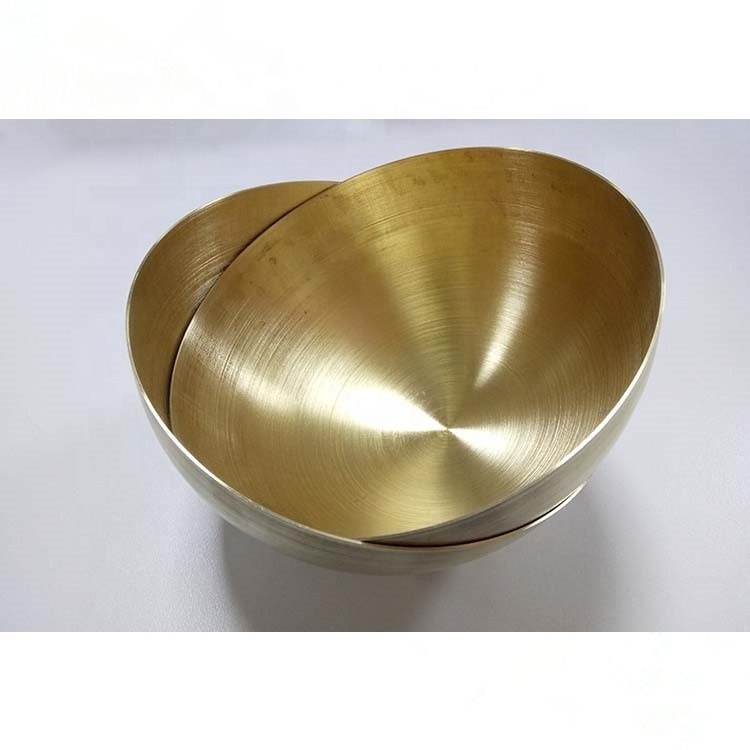 hollow metal brass hemisphere