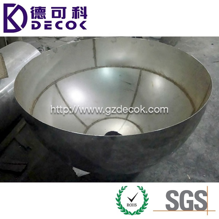 50cm large metal half sphere hollow stainless steel half sphere