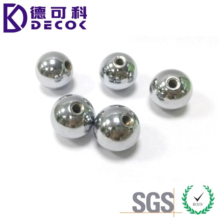 High precision SS 304 solid steel balls 20mm threaded stainless steel ball with m2 m3 m4 m5 m6 m8 m10 m12 hole customized depth