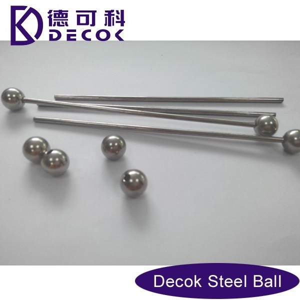 12.7mm stainless steel ball With 3mm Hole Half Drilled Stainless Steel metal sphere with metal shaft