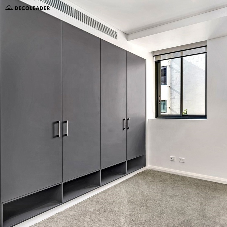 Open Wardrobe Design Light Lacquer Wardrobe Closet