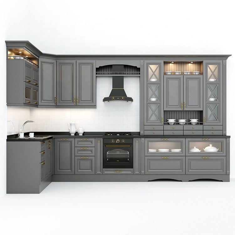 RTA Solid Wood Raised Panel Kitchen Cabinet American Standard Kitchen Cabinets