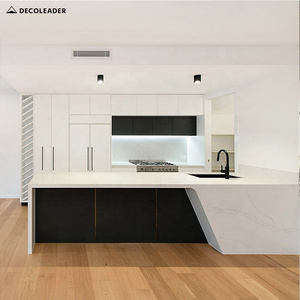 Modular High Gloss White Lacquer Kitchen Cabinet Ready Made In China