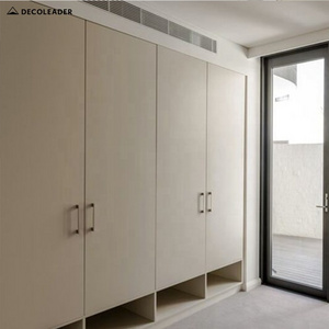 Open Wardrobe Design Light Lacquer Wardrobe Closet