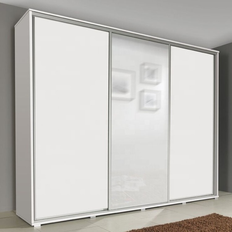 Wardrobe cabinet amoires White Closet with sliding doors