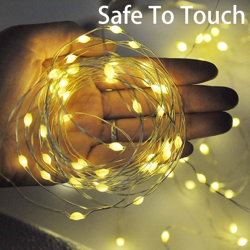 Christmas 3AA Waterproof battery powered 11 Functions with dual color Remote copper wire string light