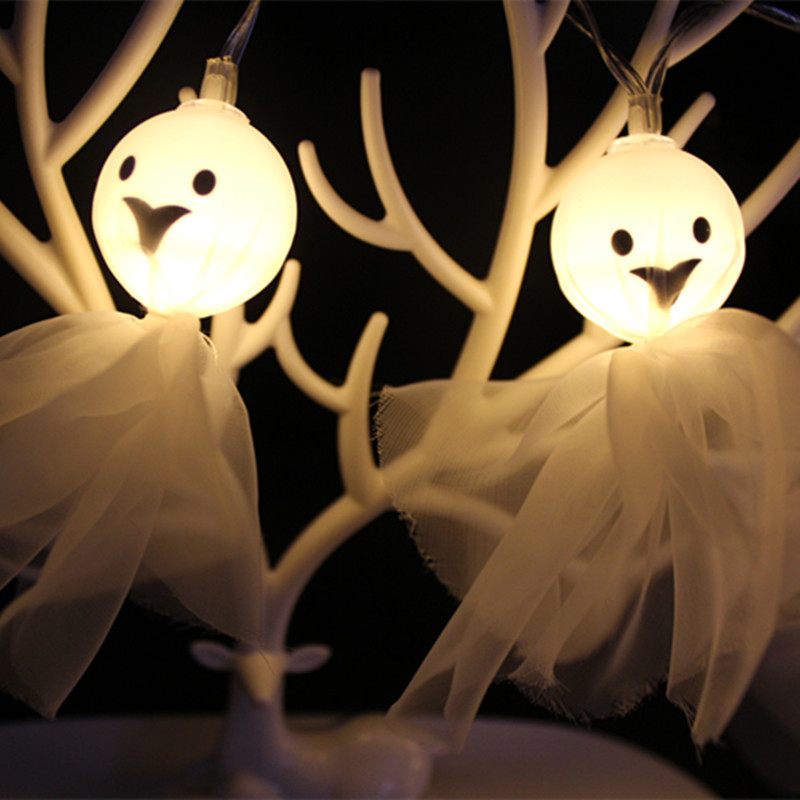 The Hottest Selling Halloween Ghost Led String Lights Battery Power Festival Party Decoration Chain Lights