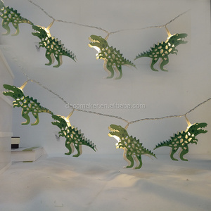 Christmas LED decorative string light with dinosaur shaped decor