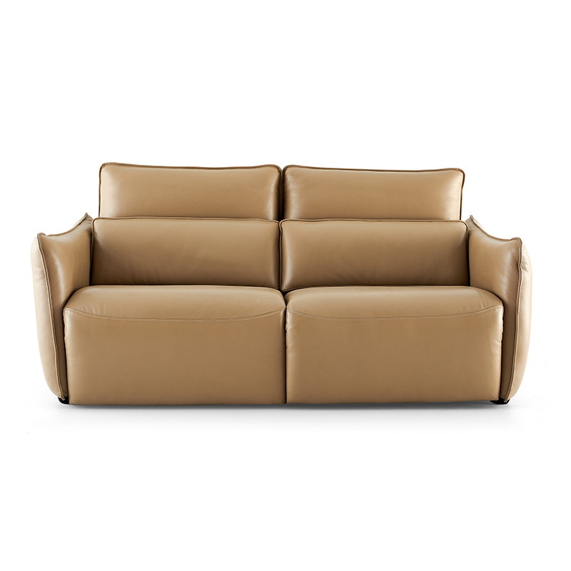 Functional sofa cinema electric recliner reclinable chair  big corner-size leather sofa with two chaises and coffee table