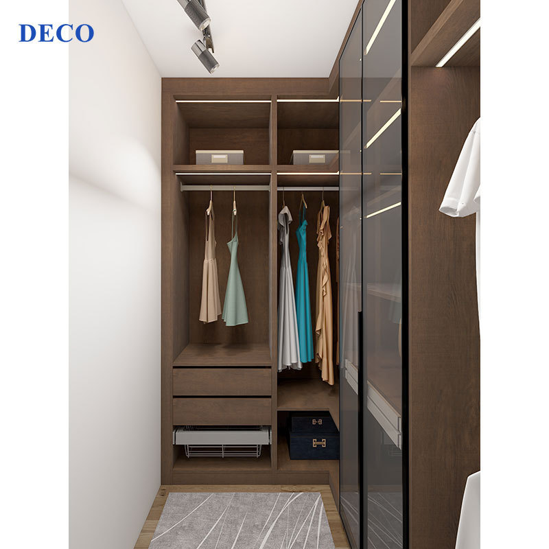 2022 Italian Closet project Luxury style Class Door Wardrobe Closet Storage Corner Wardrobe Walk in Closet