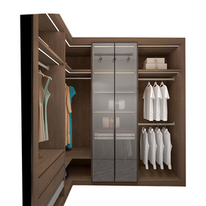 2022 Italian Closet project Luxury style Class Door Wardrobe Closet Storage Corner Wardrobe Walk in Closet