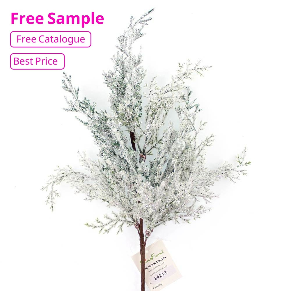 And Sprays Branches Tree Branch White Ornaments Pine Spray Pick Snow Artificial Xmas Christmas Picks