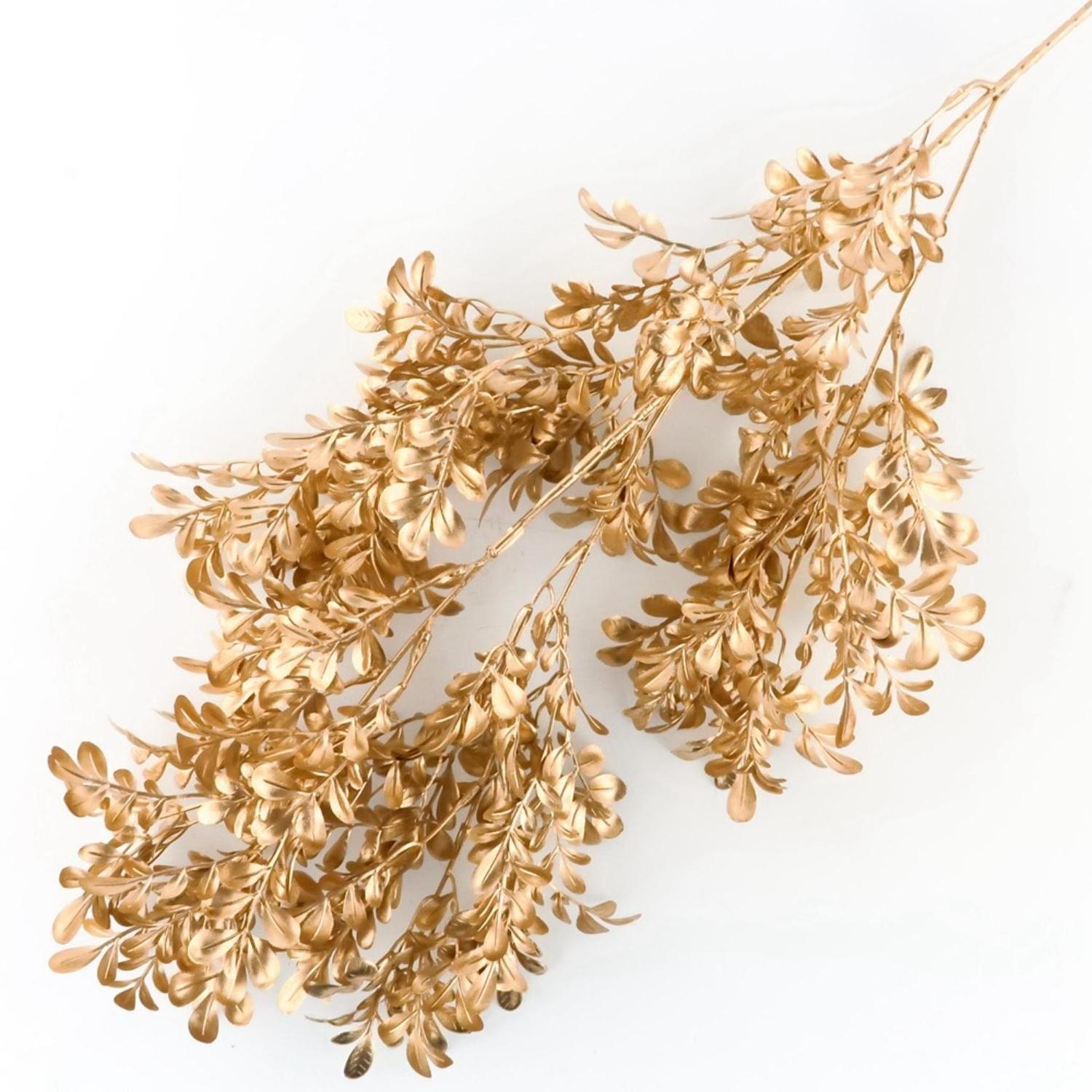 Decoration Glitter Pick Tree Decorations Branch Sprays Picks And Pick/Spray Glittered Leaf Gold Christmas Branches