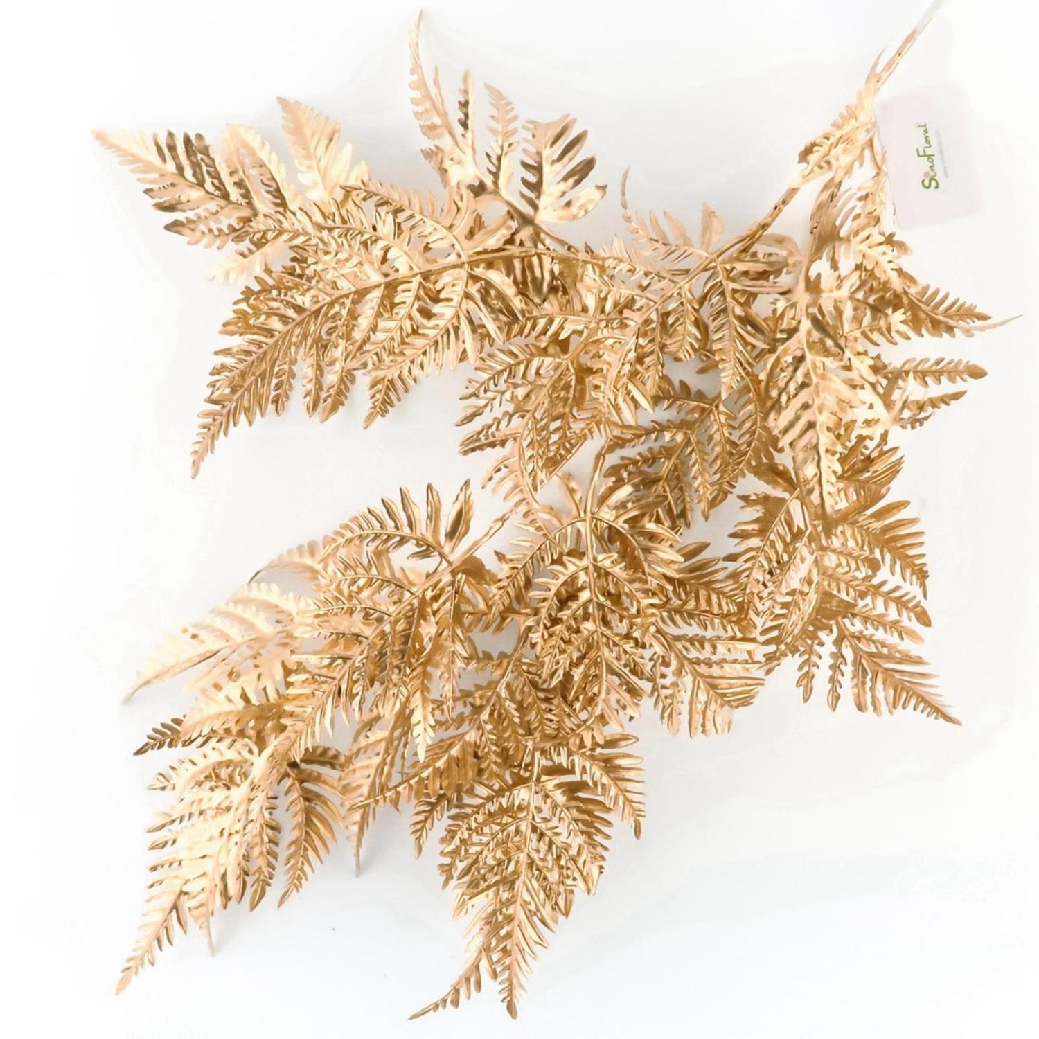 Decoration Glitter Pick Tree Decorations Branch Sprays Picks And Pick/Spray Glittered Leaf Gold Christmas Branches