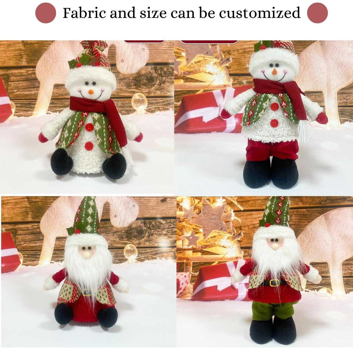 Toy Toys Wholesale Elf Gnome Ornaments Santa Doll Ornament Soft Flat Red And White Stripe Big Elv Christmas Plush