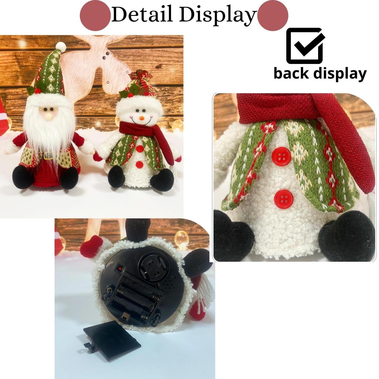 Toy Toys Wholesale Elf Gnome Ornaments Santa Doll Ornament Soft Flat Red And White Stripe Big Elv Christmas Plush