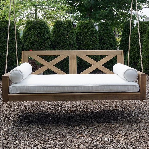 Garden Outdoor Leisure Swing Bed Free Foam Cushion