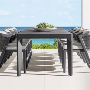 Factory Customization Luxury Metal Outdoor Dining Set Aluminum Patio Dining Furniture