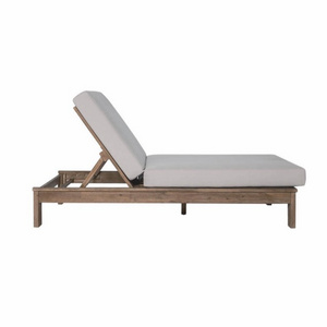 Swimming Pool Chair Single Daybed Couch Garden Furniture Day Bed Teak Wood Sun Lounger Outdoor