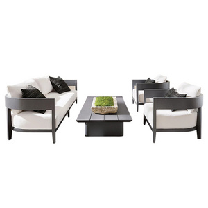 Modern Design 4 Pcs Aluminum Sofa Patio Outdoor Sofa set