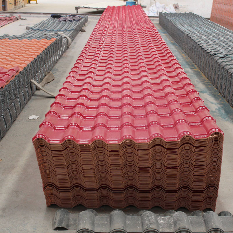 popular Spanish roof resin tile tejas shingle para techos pvc de plastico asa roofing sheet for house warehouse