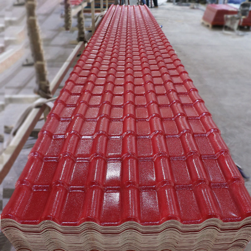 popular Spanish roof resin tile tejas shingle para techos pvc de plastico asa roofing sheet for house warehouse