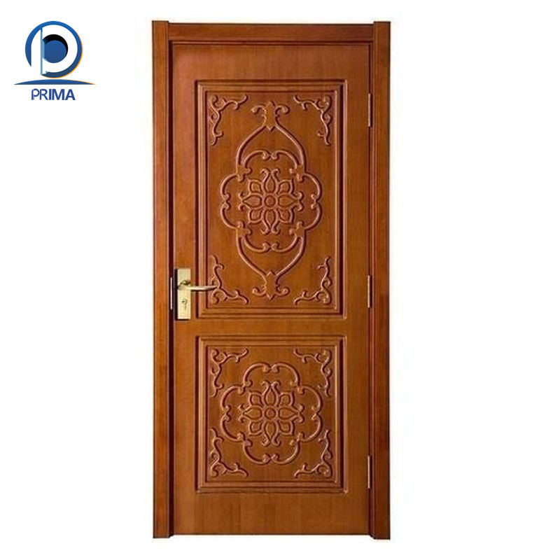 Prima Rustic Style Textured Glass Inserts French Door Design Wooden Frame Swing Entrance Shop Front Glass Wood Entry Doors