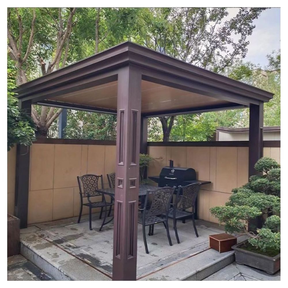 Prima Outdoor Holiday Villa Garden Gazebo Canopy Straw Pavilion All Weather Garden Leisure BBQ Yard Gazebo