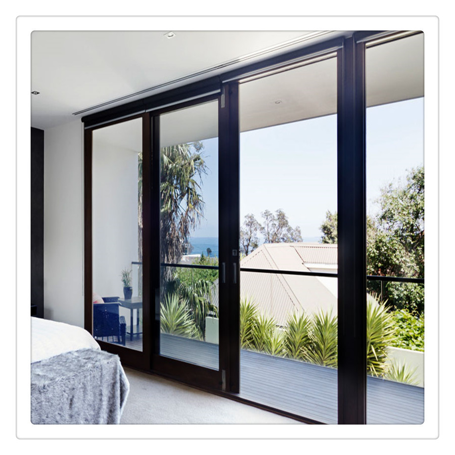 Prima New stylish China High Quality Supplier  Aluminum frame Trackless Retractable Screen anti Mosquito Sliding Door