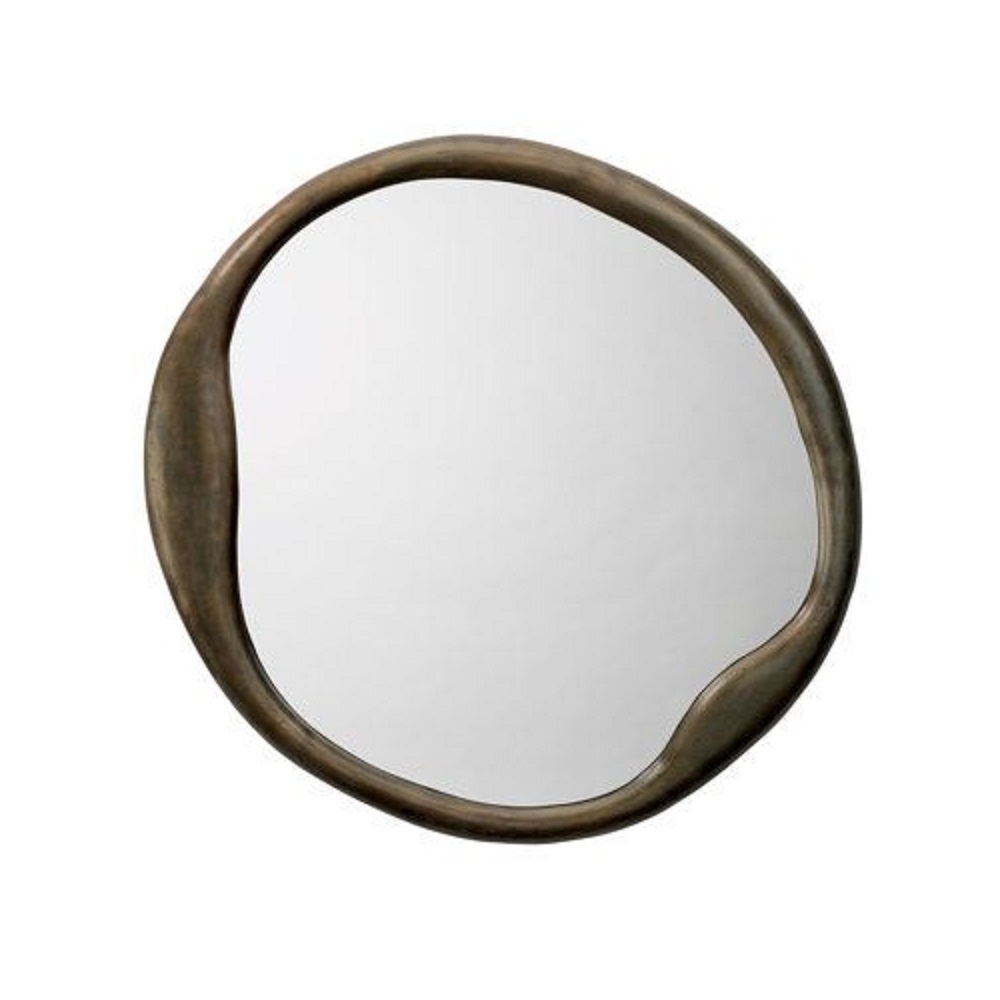 Casted Aluminum Designer Bronze Mirror Frame For Home And Dressing Decor Makeup Mirror Luxury Restaurants Room Wall Decor Mirror