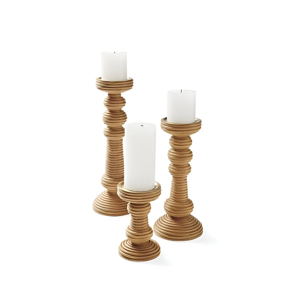 Best Selling Home Decor Wooden Accessories Wooden Candle Holder For Home Hotel And Restaurant Use