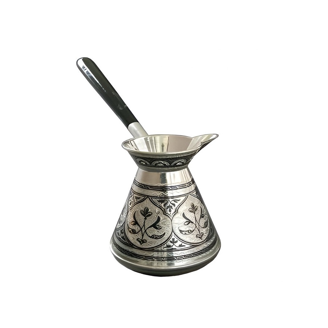 Big Selling Brass Turkish Silver Coffee Pot Latest Modern Metal Tea Turkish Stylish Coffee Pot Luxury Tea Pot Pan Selling