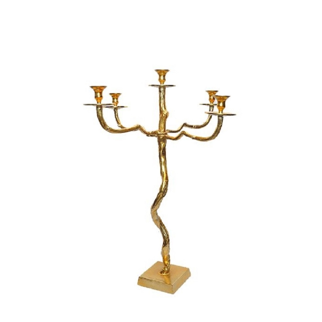 Tree Structure 5 Heads For Candles Stick Holder Wedding Tableware Decoration Candelabra Golden Victorian Wedding Candle Stand