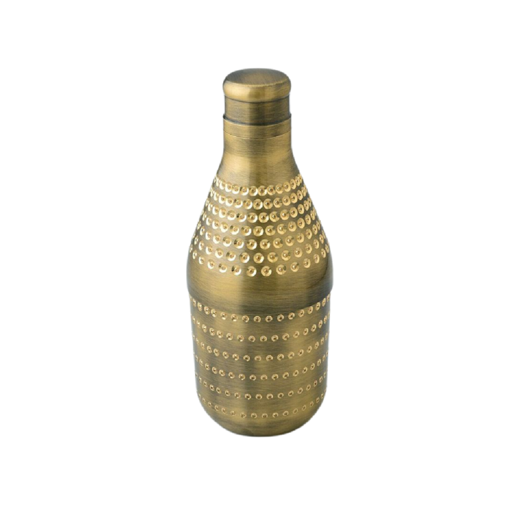 Brilliant Polished Brass Bottle For Barware Beer Serving Table Decor Luxury Leak Proof Designer Beer Bottles Manufacturer